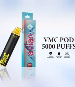 VMC 5000 puff Mineral Water น้ำแร่