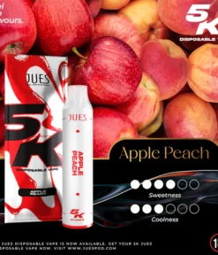 jues 5000 puff apple peach