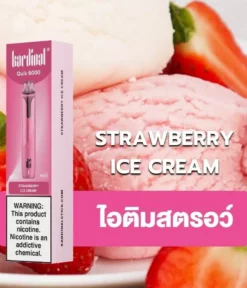 Ks Quik 6000 Puff Strawberry ice cream
