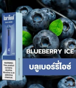 Ks Quik 6000 Puff Blueberry Ice (บลูเบอร์รี่ไอซ์)