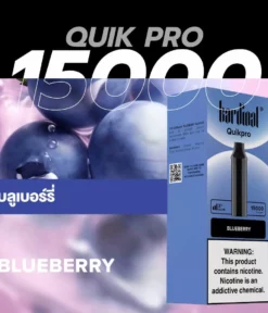 Pod Ks Quik Pro 15000 Puff Blueberry (บลูเบอร์รี่)