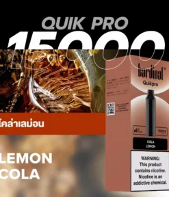 Pod Ks Quik Pro 15000 Puff Lemon Cola (โคล่า เลม่อน)