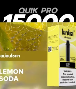 Pod Ks Quik Pro 15000 Puff Lemon Soda (เลม่อนโซดา)