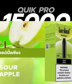 Pod Ks Quik Pro 15000 Puff Sour Apple (แอปเปิ้ลเปรี้ยว)