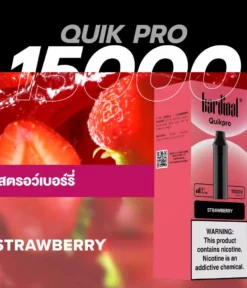 Pod Ks Quik Pro 15000 Puff Strawberry (สตรอเบอรี่)